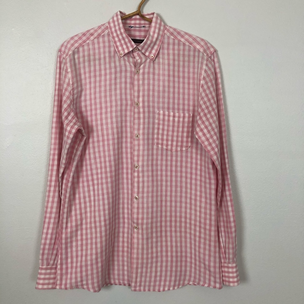 Adolfo Dominguez Long Sleeve Button Down Shirt 8.5